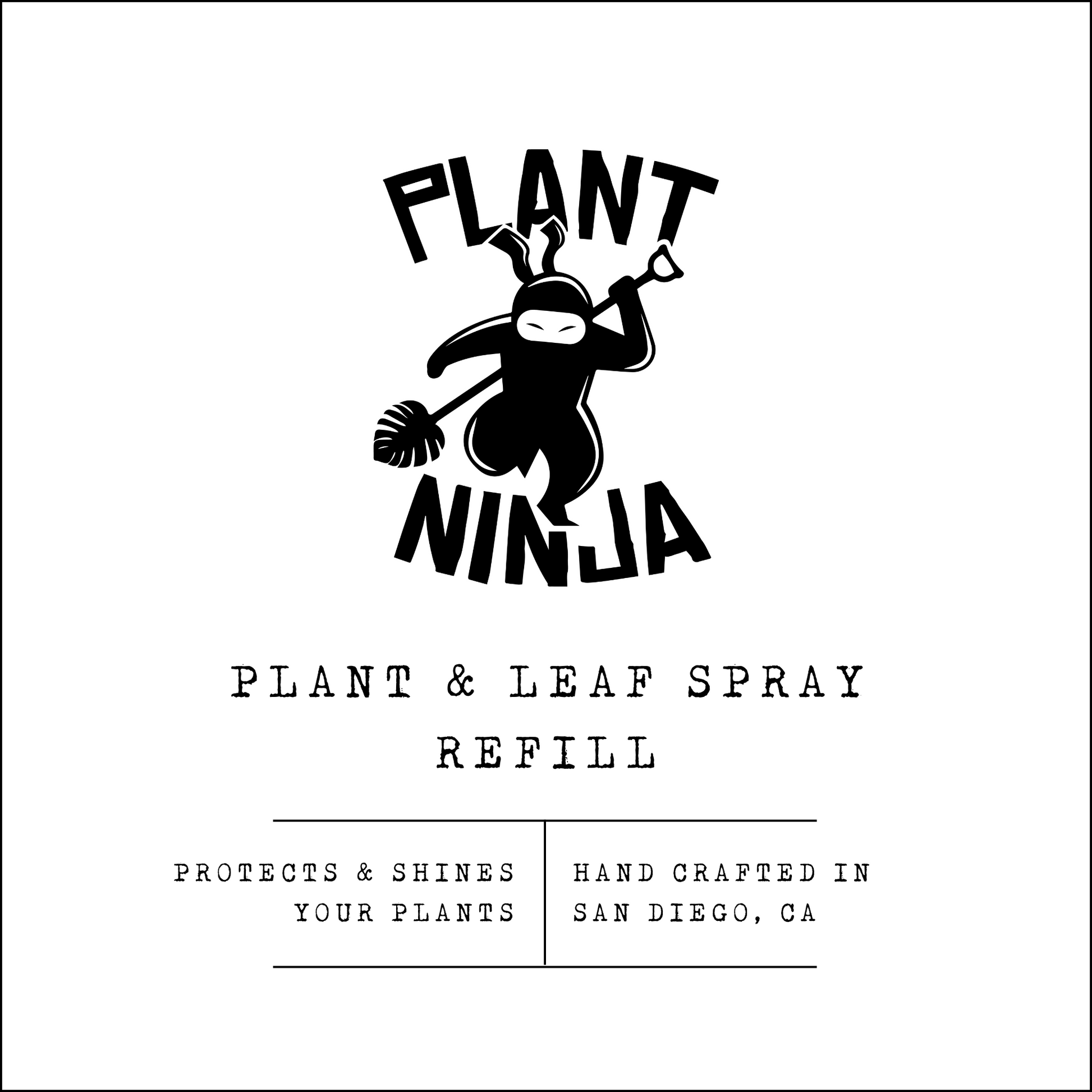 Plant Ninja Refill Concentrate Gardening Plant Health Product Label